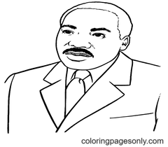 Martin Luther King Jr Coloring Pages