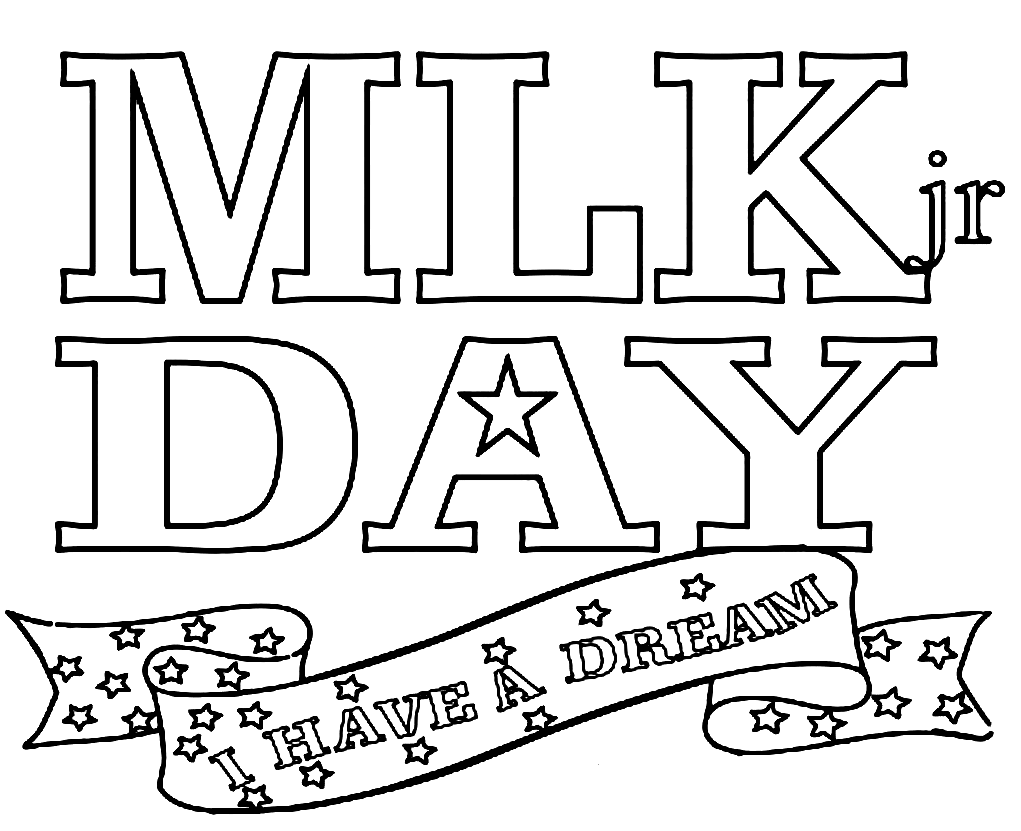Martin Luther King Jr. Day image Coloring Pages