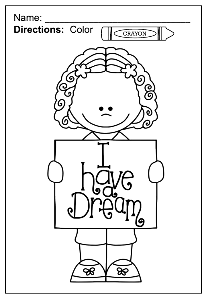 Martin Luther King Quotes Coloring Page