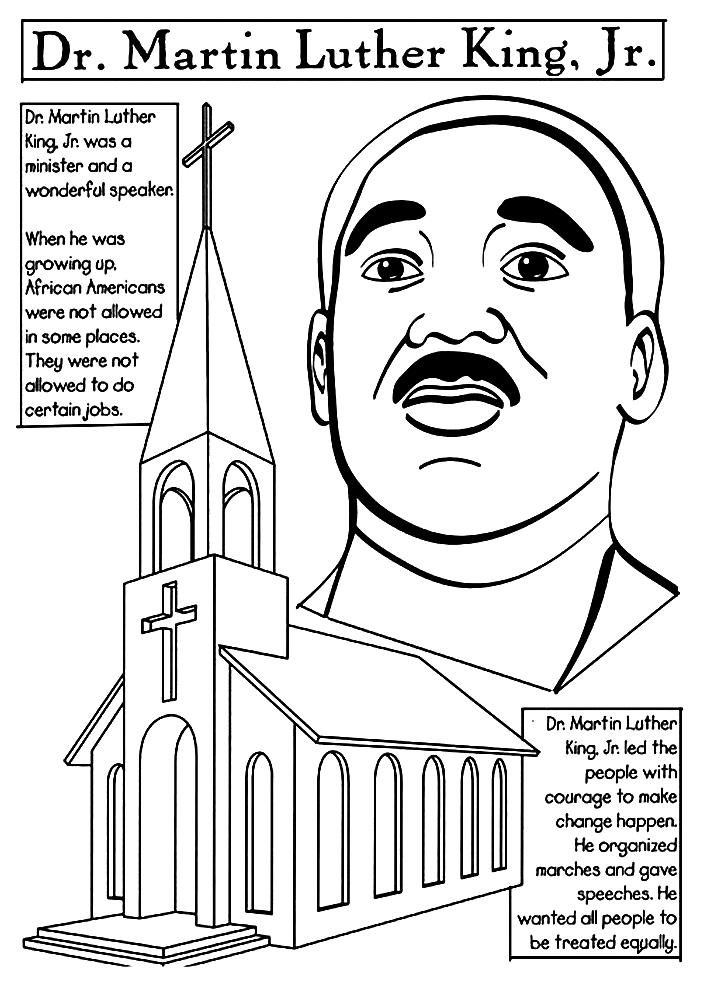 P Ginas Para Colorear De Martin Luther King Jr Gratis P Ginas Para Colorear De Martin Luther