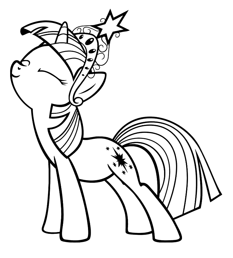My Little Pony Twilight Sparkle Coloring Pages