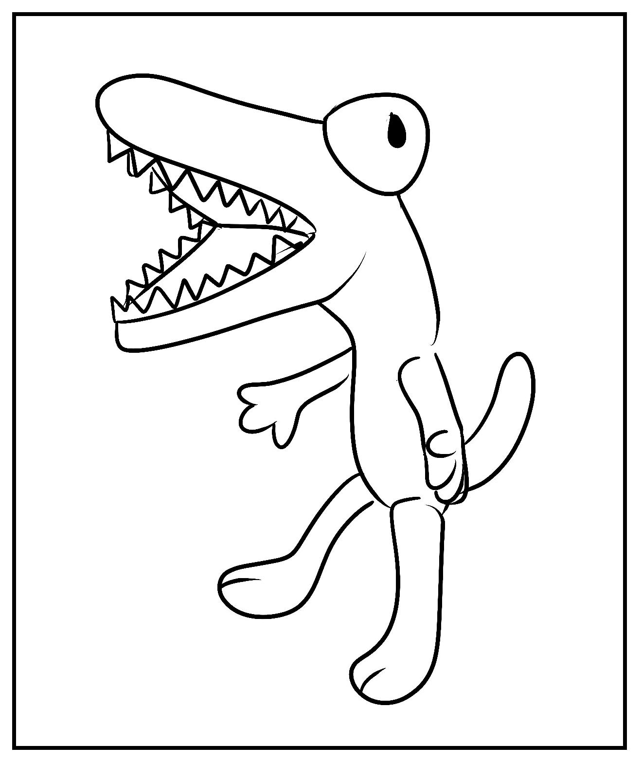 Orange From Rainbow Friends Coloring Page Free Printable Coloring Pages
