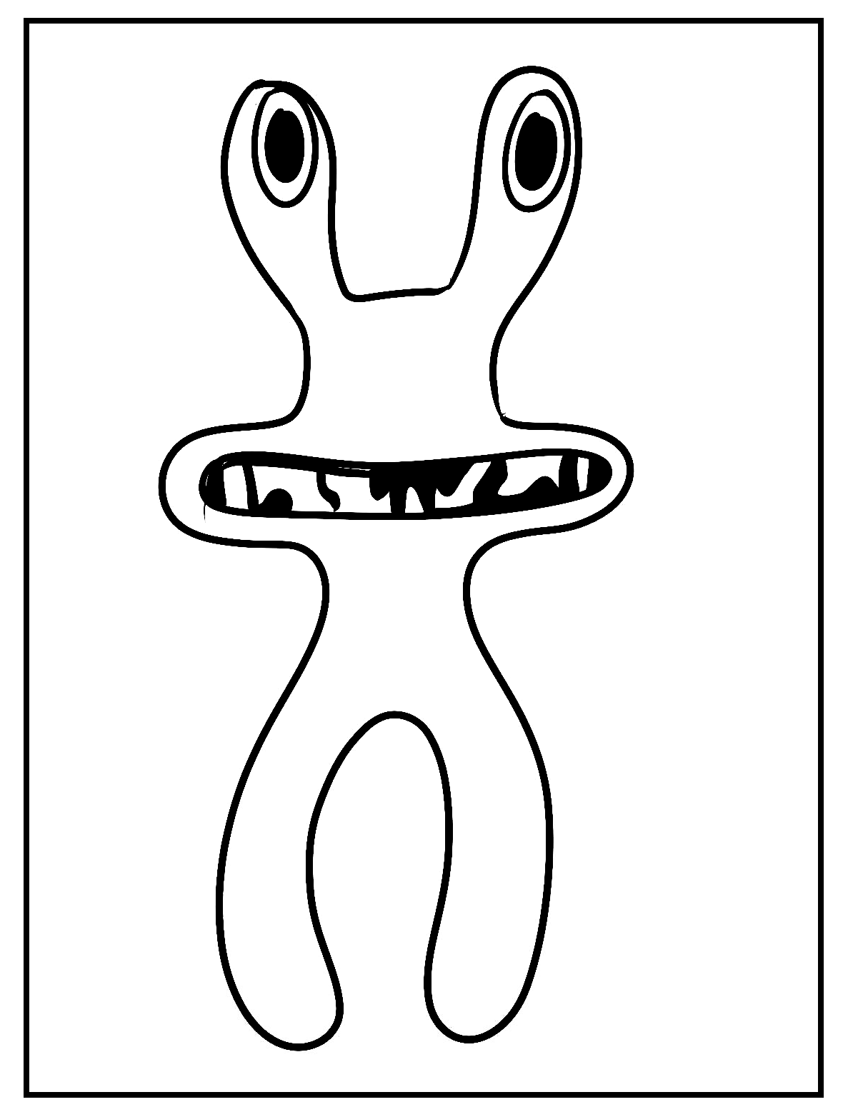 Rosa von Rainbow Friends Coloring Page