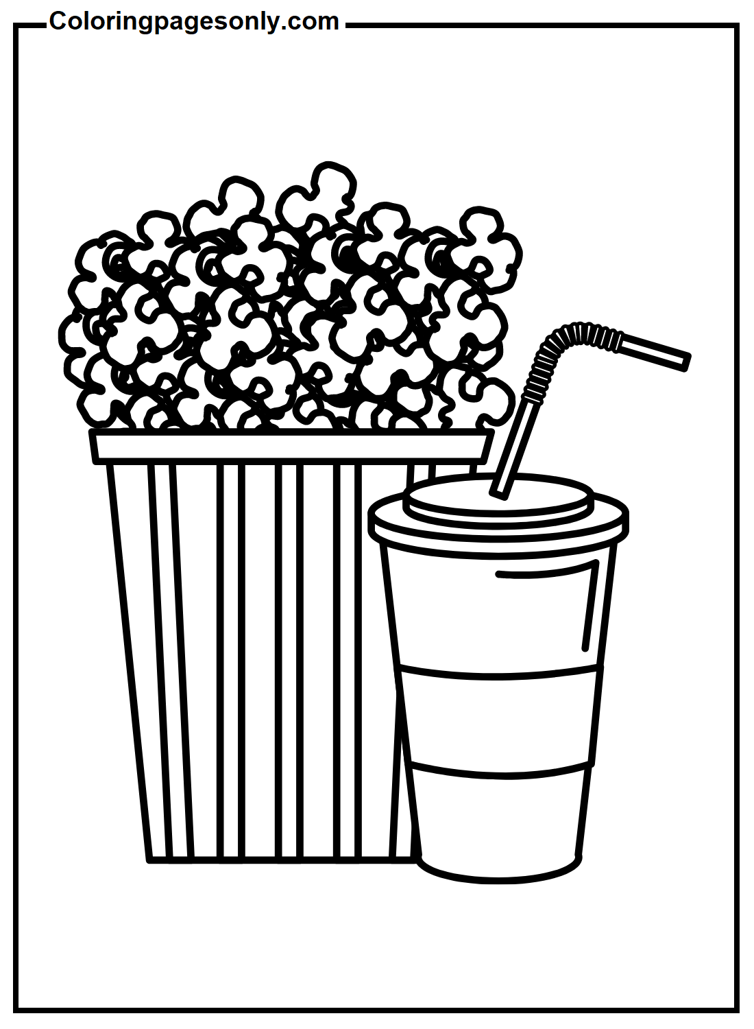Popcorn mit Sodagetränk von Popcorn