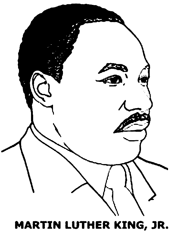 Printable Martin Luther King Jr Coloring Pages