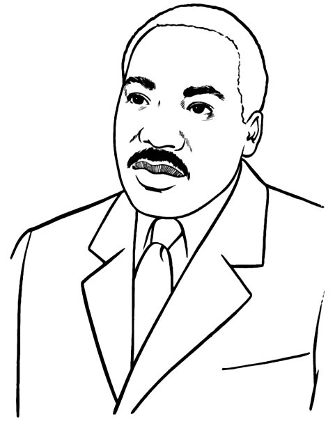 Printable Martin Luther King Coloring Pages