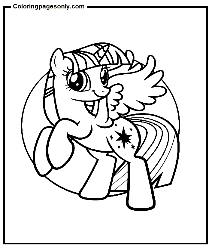 Printable Twilight Sparkle Coloring Pages