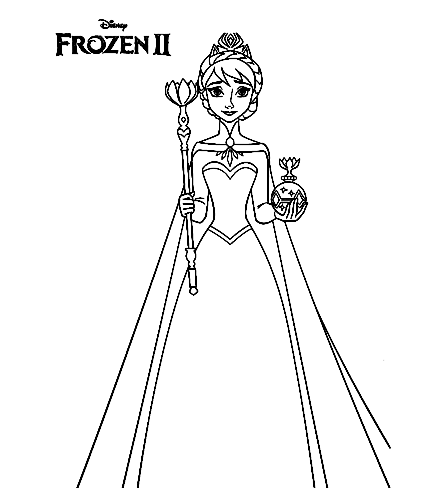 冰雪奇缘 2 中的安娜女王