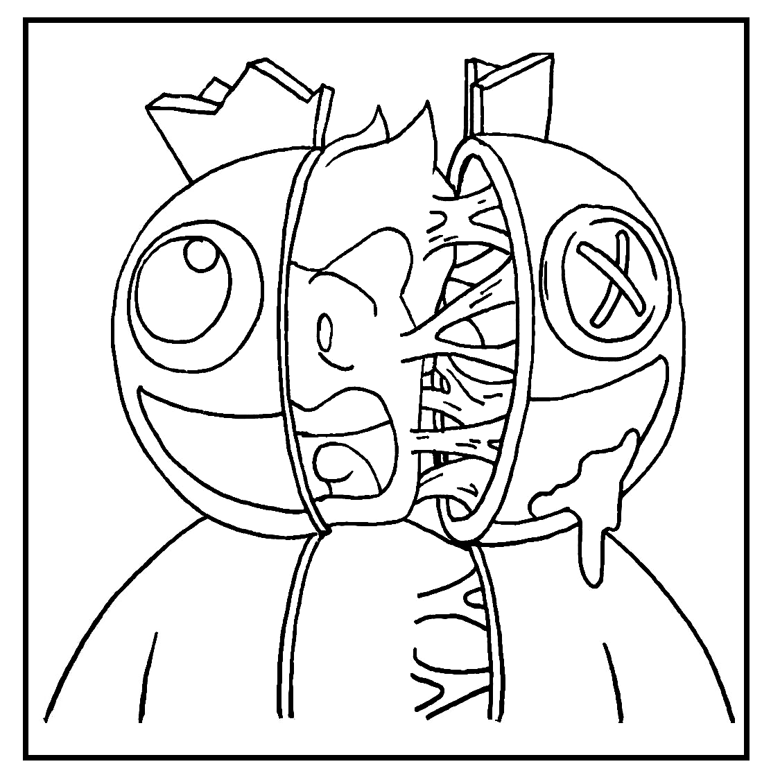 Rainbow Friends Printable Coloring Sheets