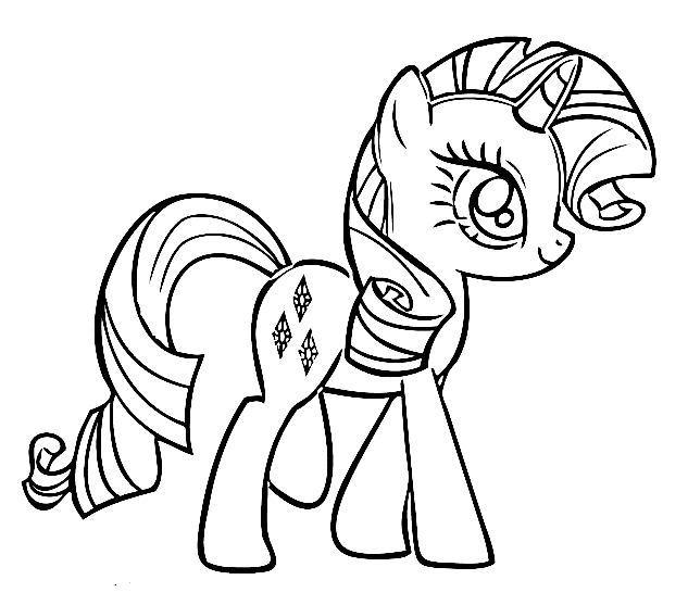Rarity MLP Coloring Pages