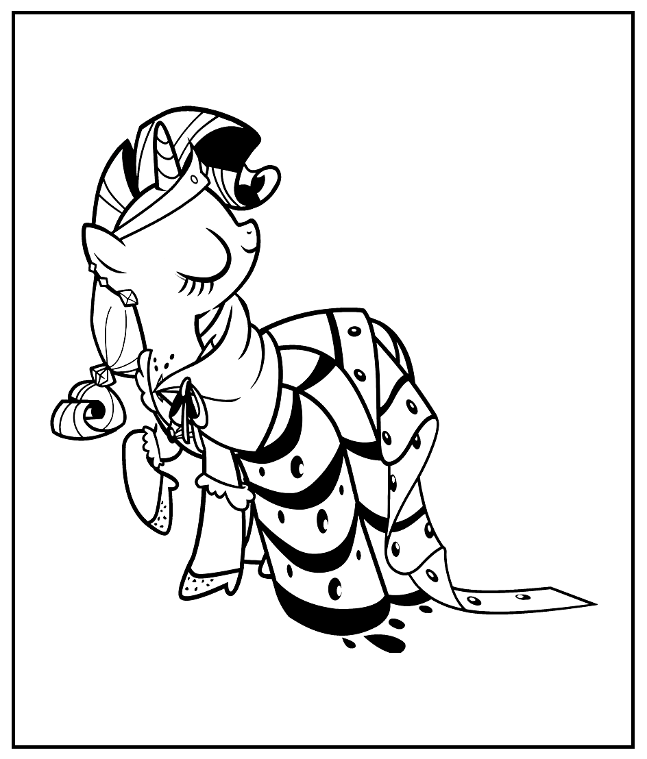 Rarity My Little Pony Coloring Pages