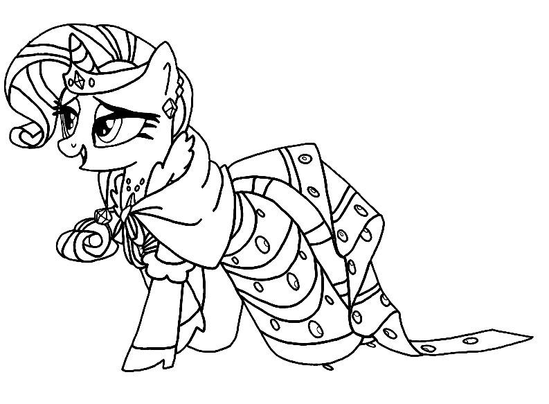 Rarity Picture to Print Coloring Pages