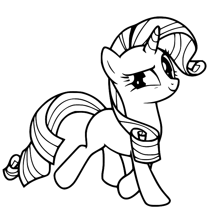 Rarity image Coloring Page