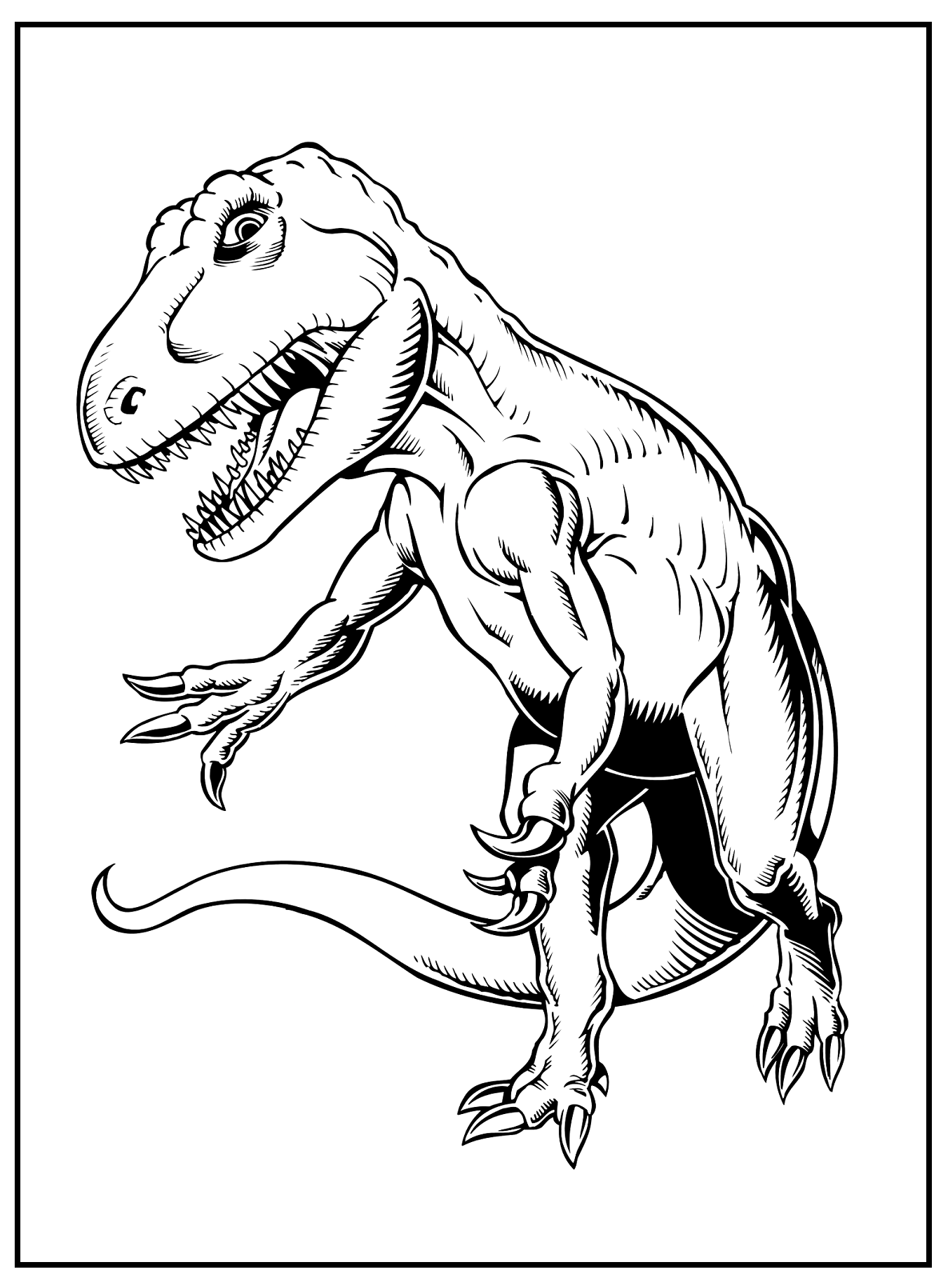 T-Rex Printable Coloring Pages