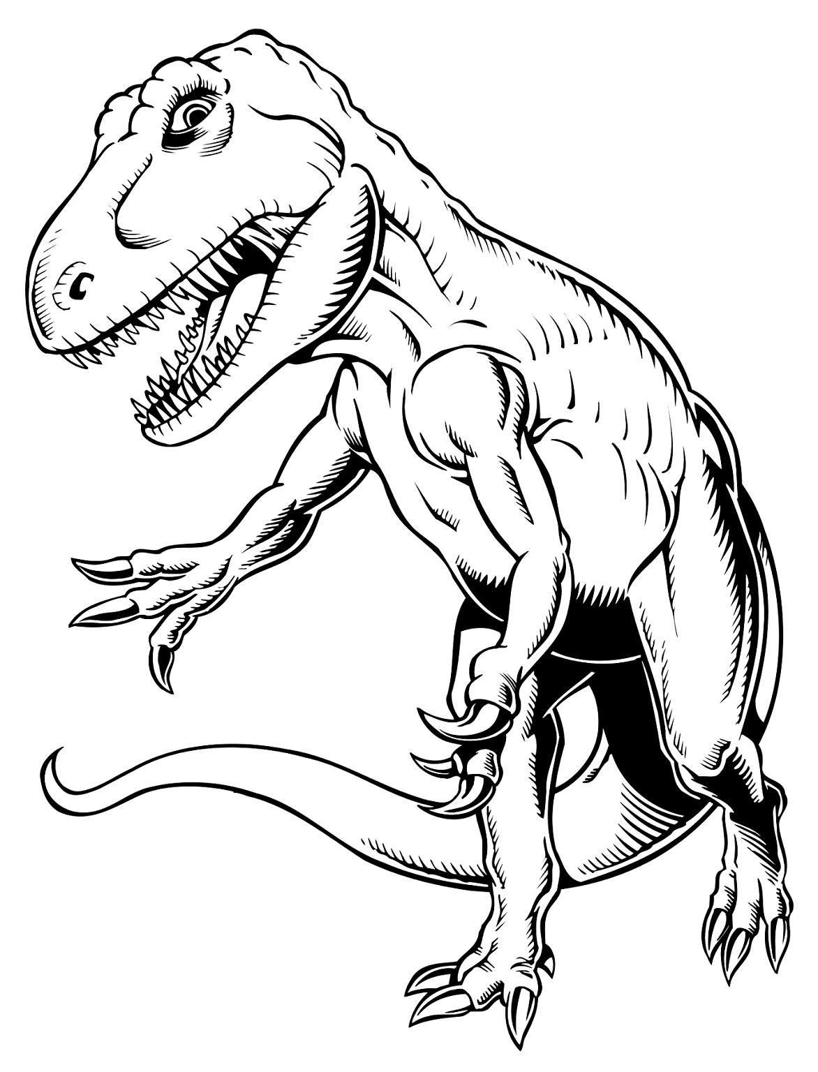 T-Rex Printable Coloring Pages