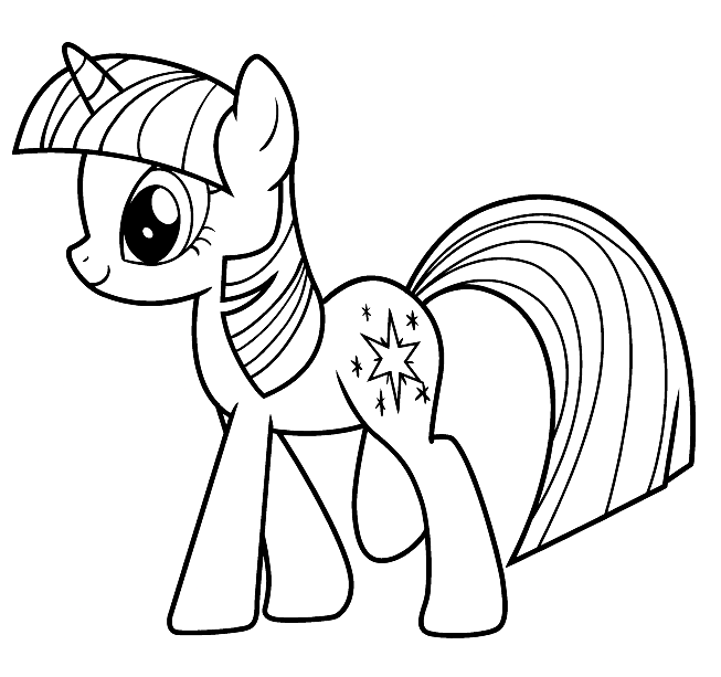 Twilight Sparkle Picture Coloring Pages