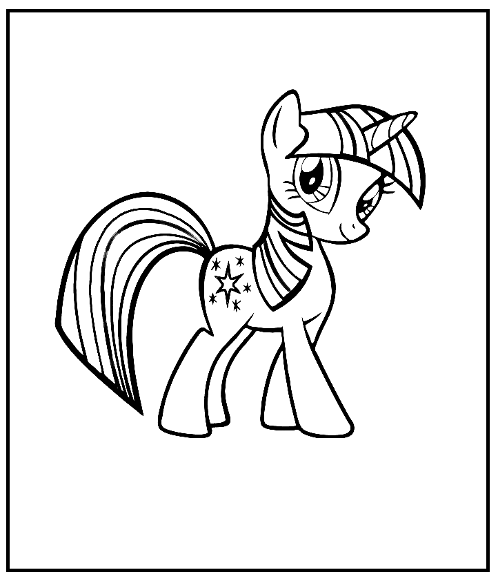 Twilight Sparkle Printable Coloring Pages