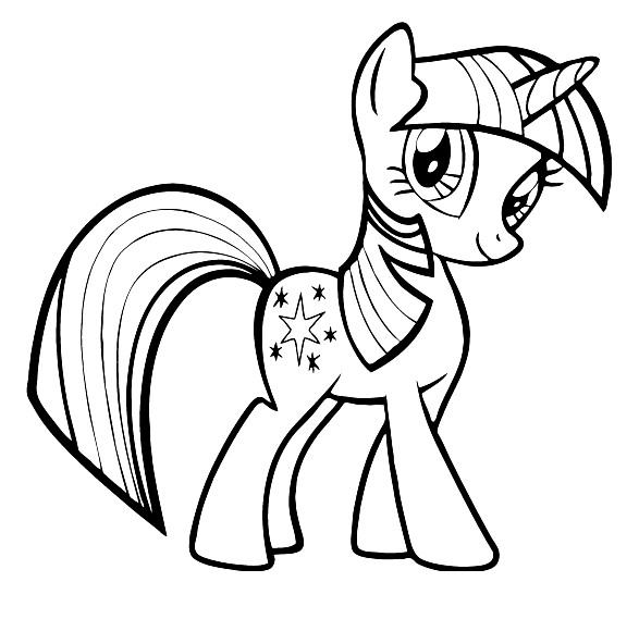 Twilight Sparkle Printable Coloring Pages