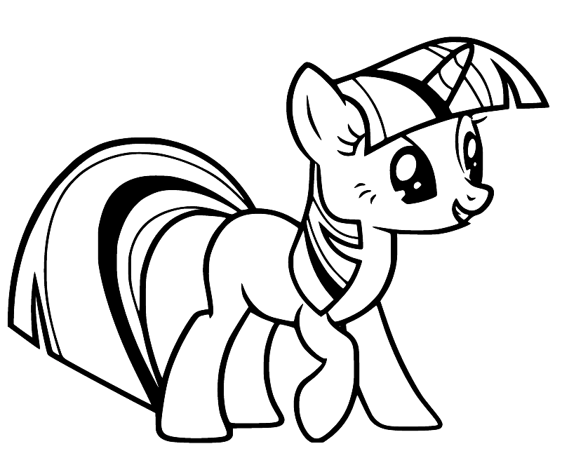 Twilight Sparkle to Print Coloring Page