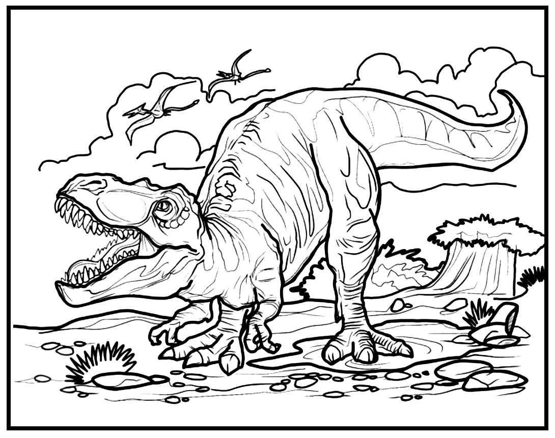 Tyrannosaurus Rex afdrukbaar van Tyrannosaurus Rex