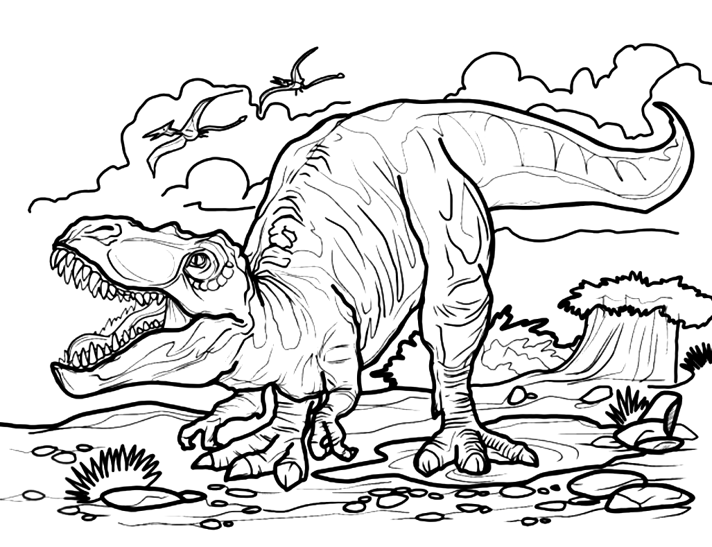 Tyrannosaurus Rex Printable Coloring Pages