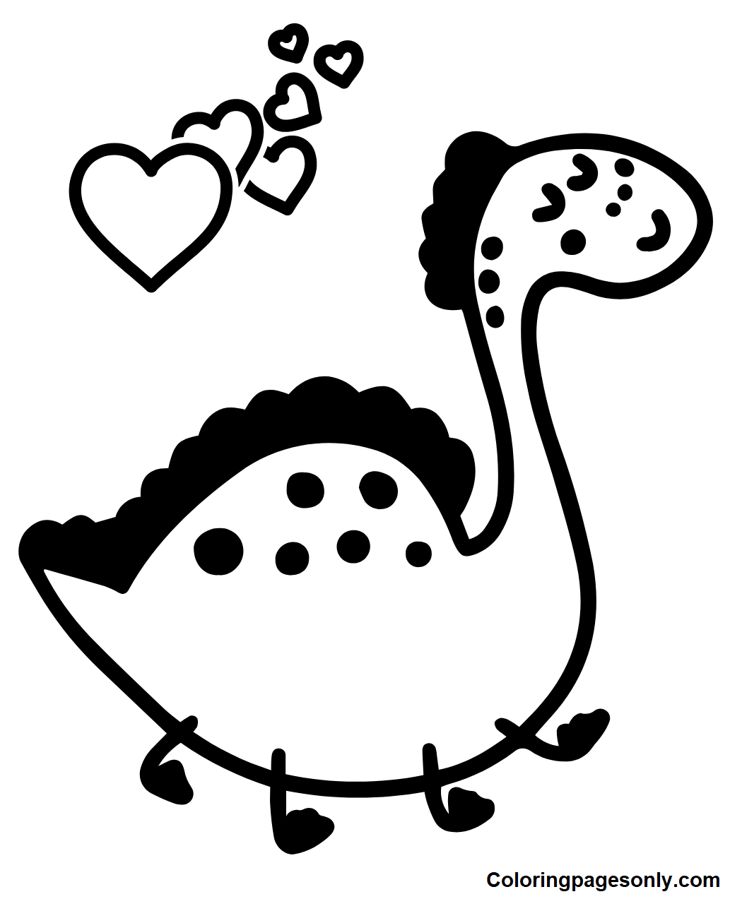 Adorable Spinosaurus Coloring Pages