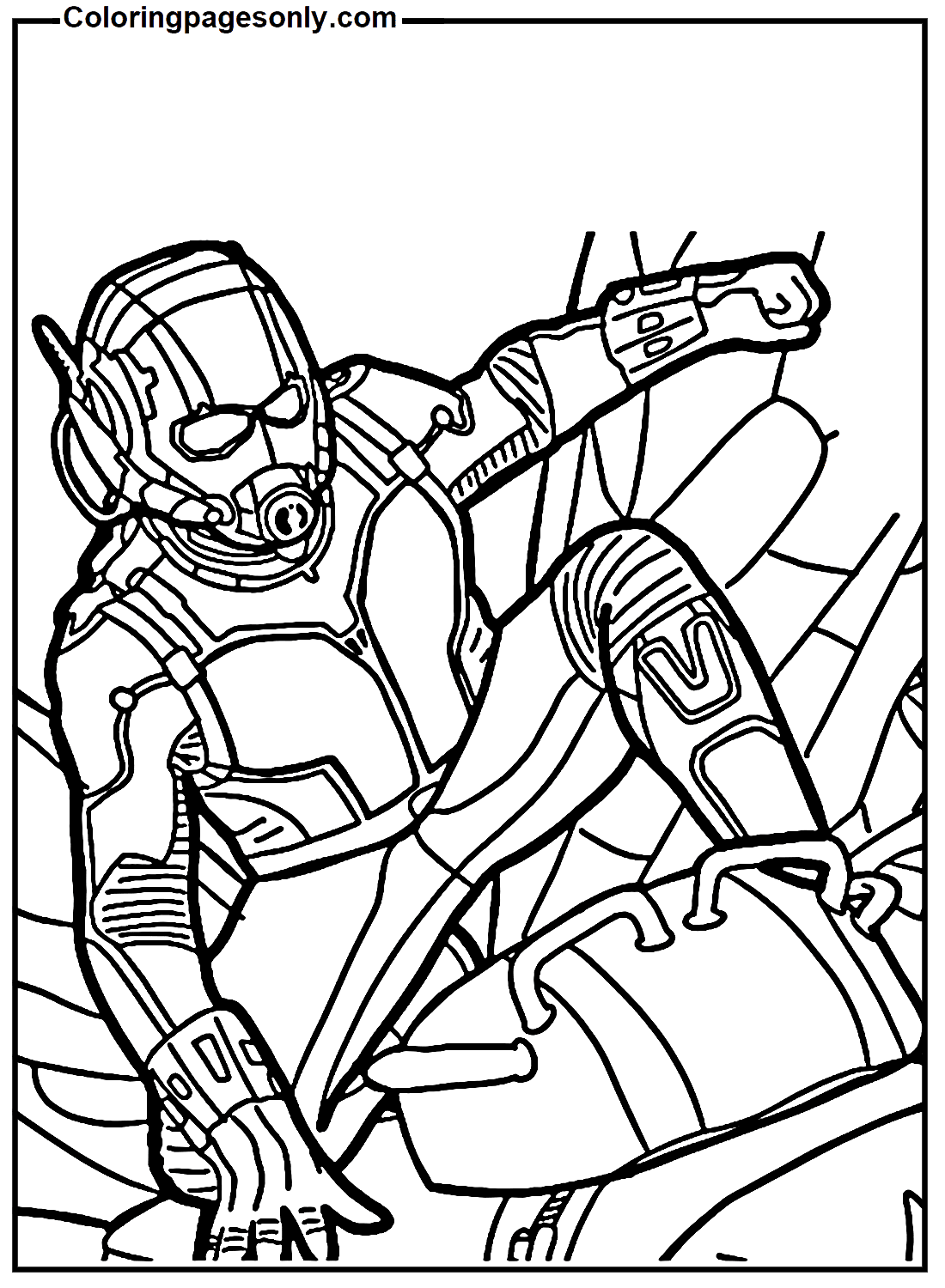 Ant-Man Superheroes Coloring Pages