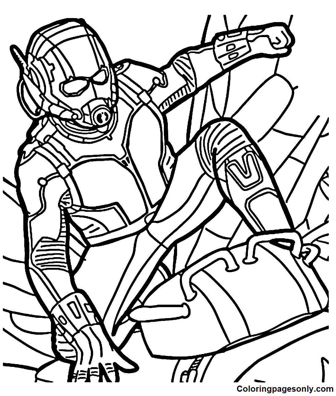 Ant-Man Superheroes Coloring Pages