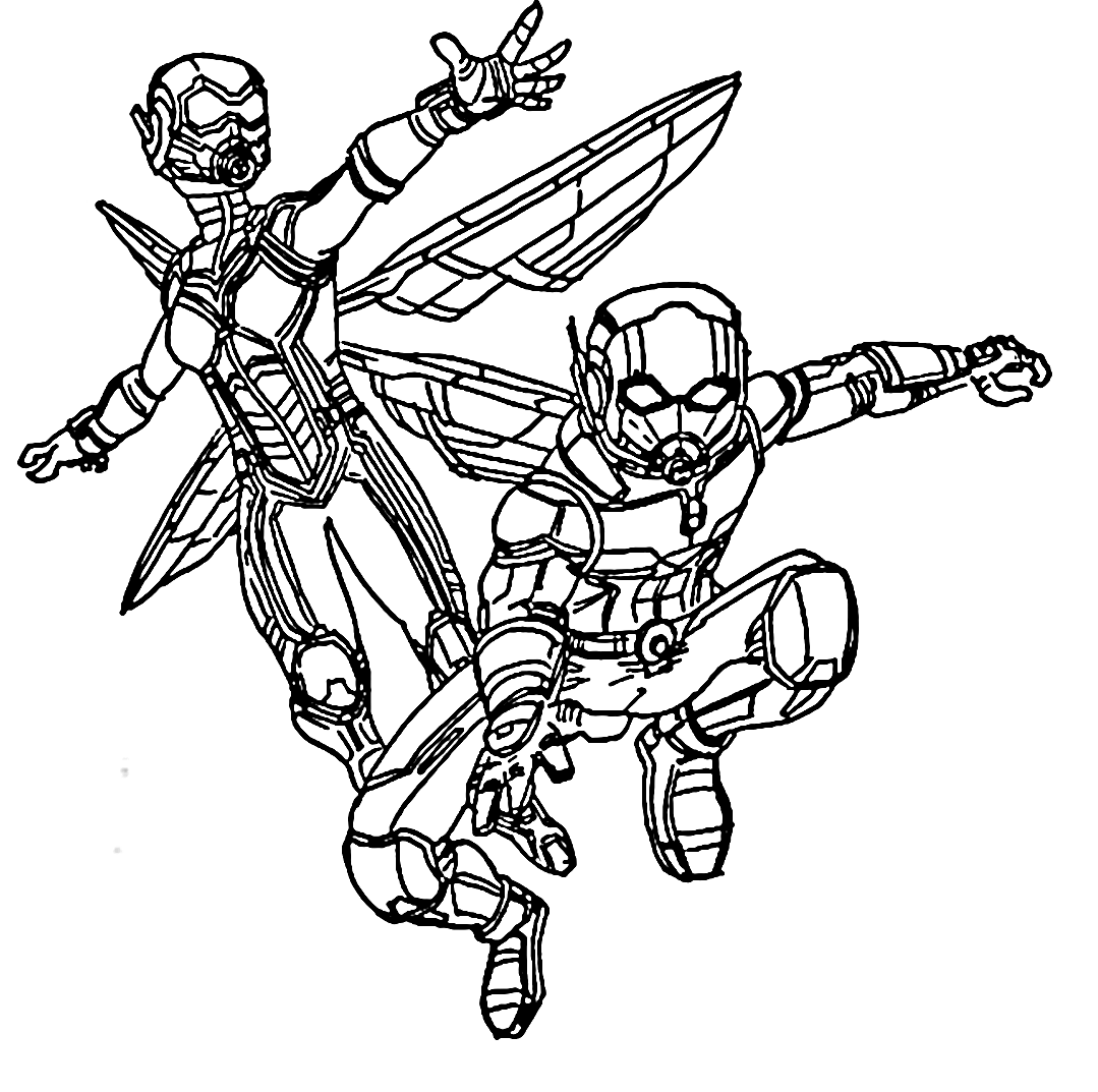 Ant-Man and The Wasp Coloring Page