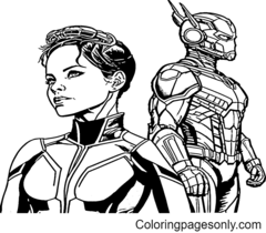 Ant-Man and the Wasp: Quantumania Coloring Page