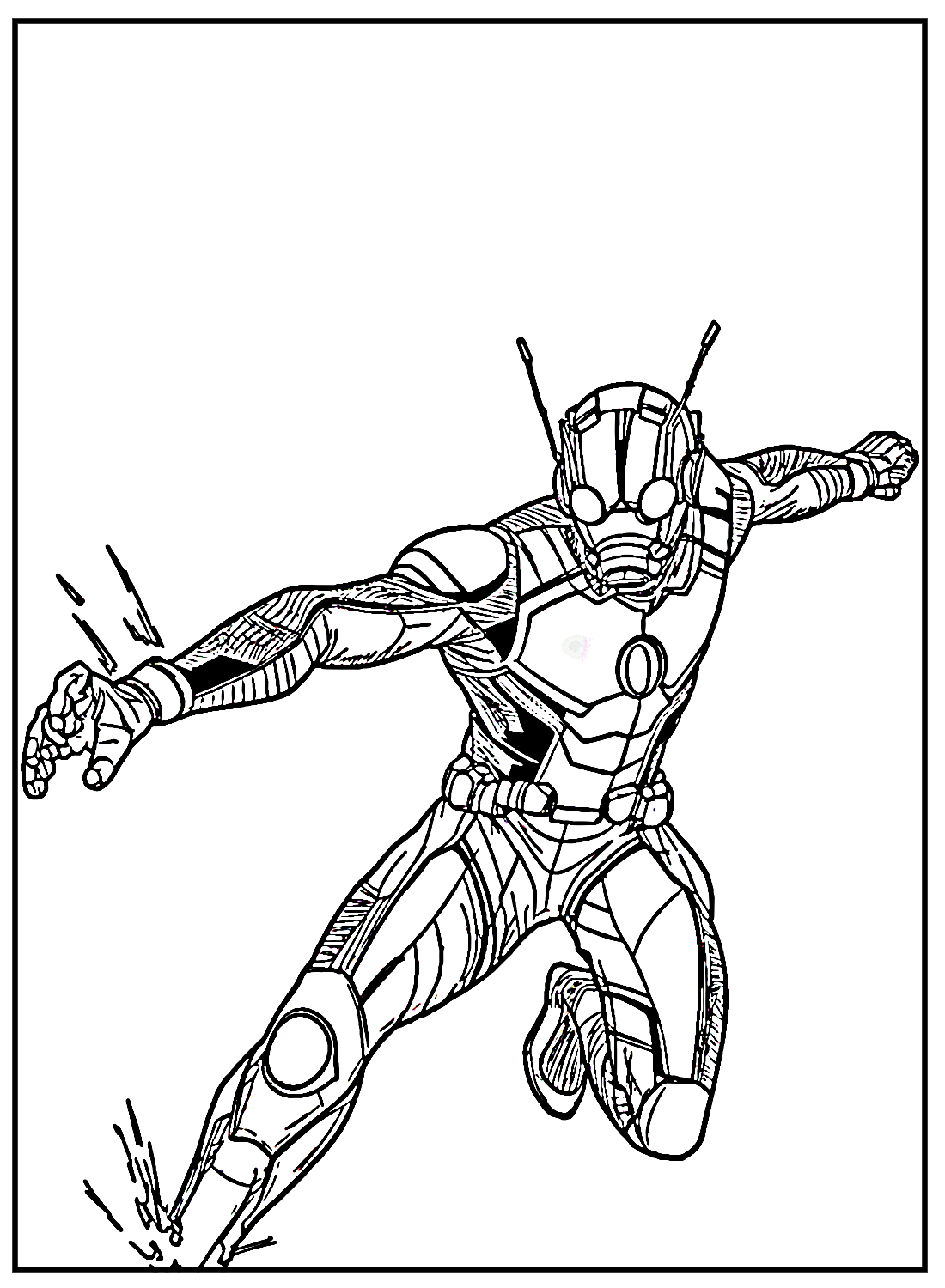 Ant-Man Combat Coloring Pages