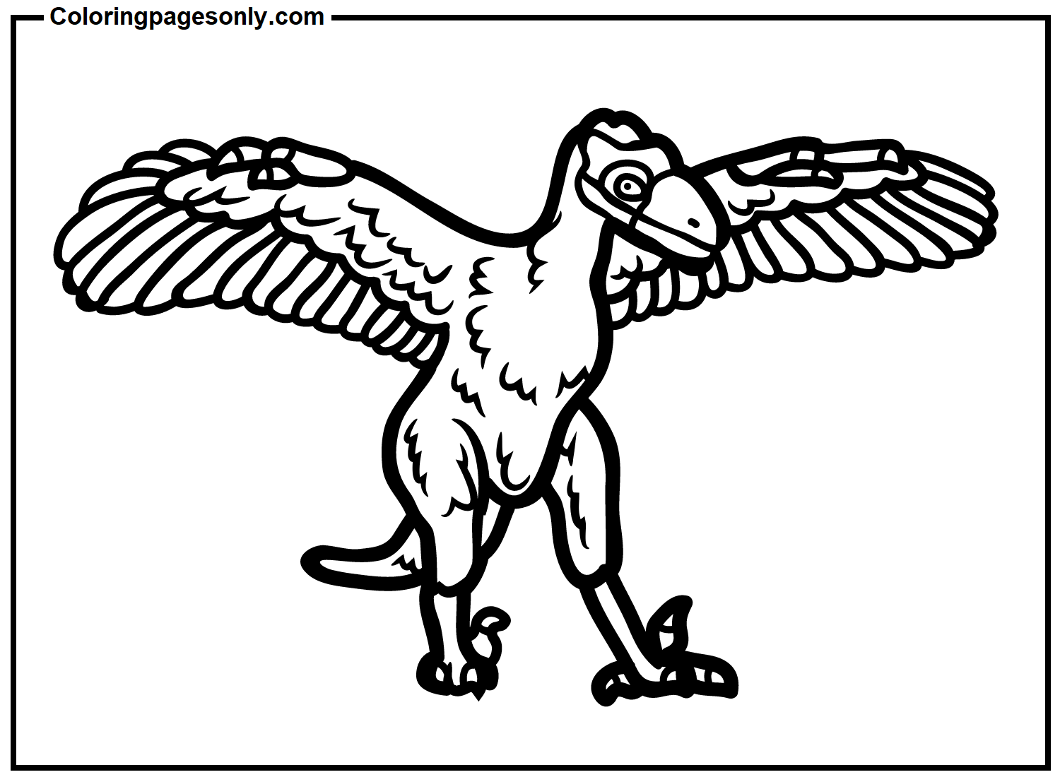 Archaeopteryx Página para colorir imprimível