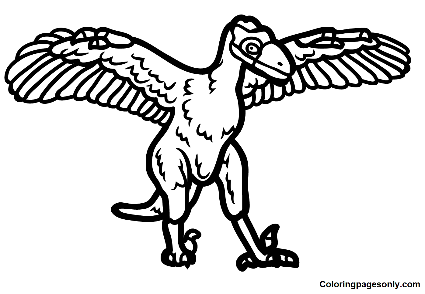Archaeopteryx Página para colorir imprimível