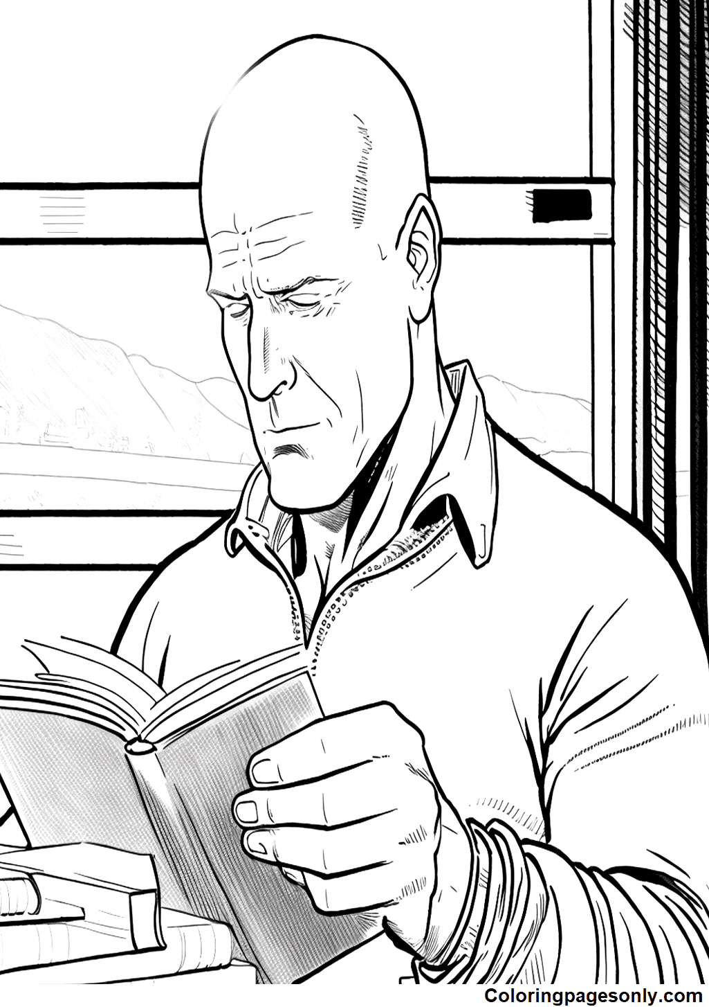 Bruce Willis to Print Coloring Pages