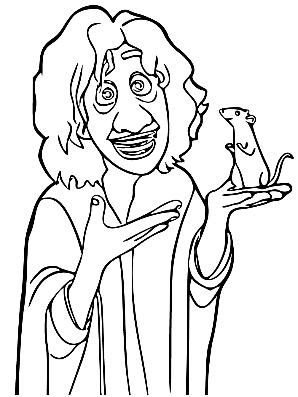 Bruno and Mouse Coloring Pages