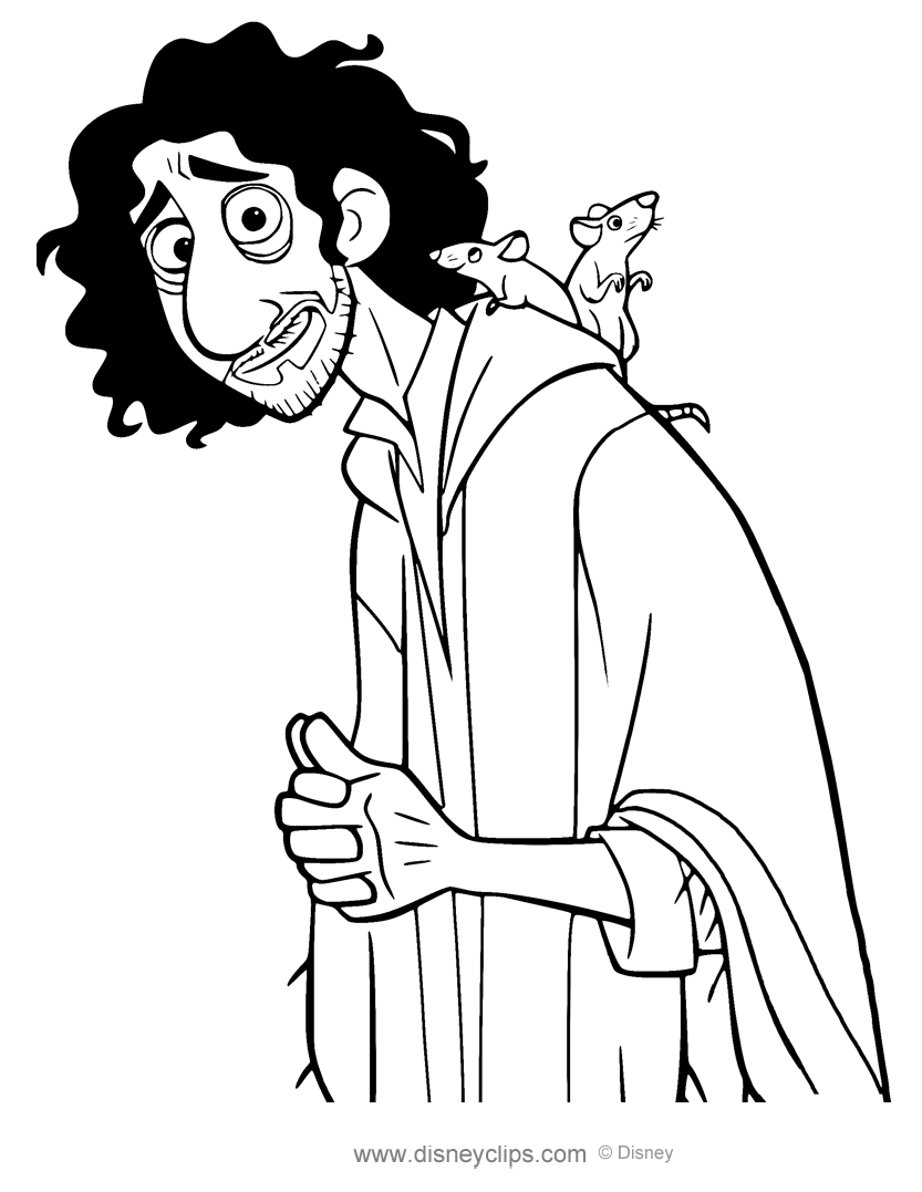 Bruno with Two Mouses Coloring Pages
