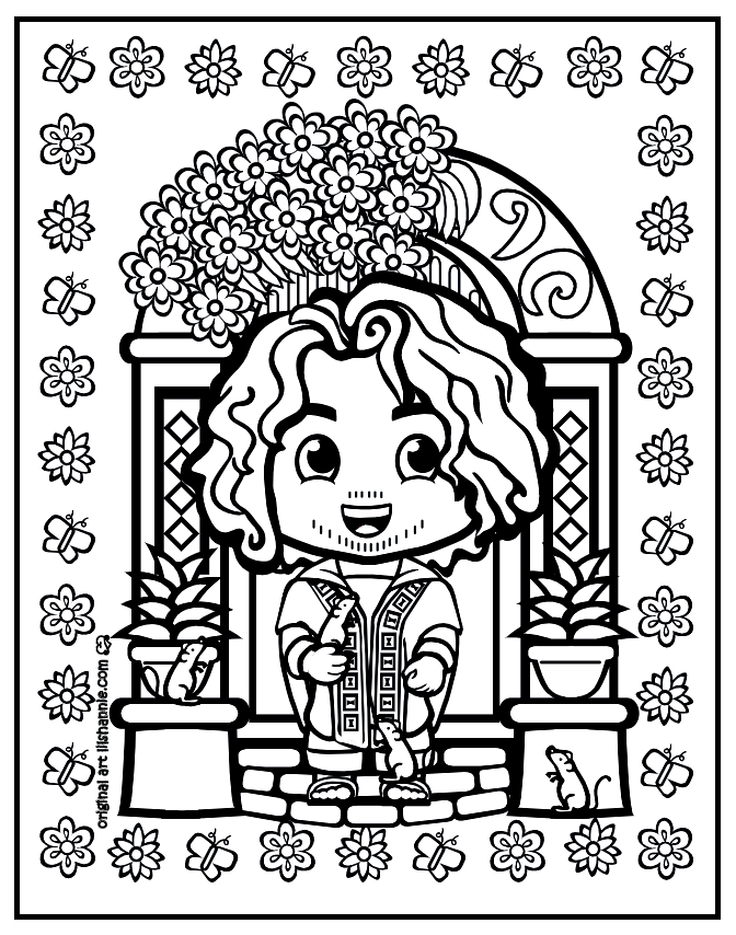 Chibi Bruno Coloring Pages