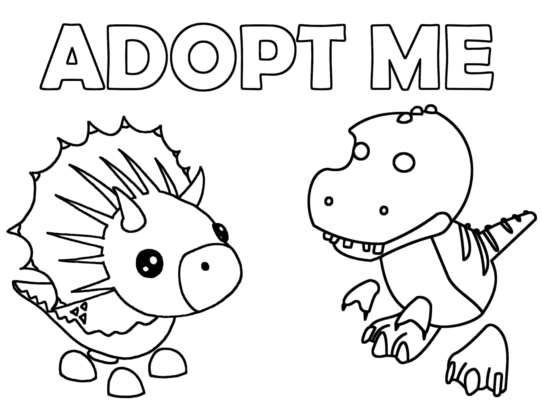 Cute Dinosaurs from Adopt me from Adopt me