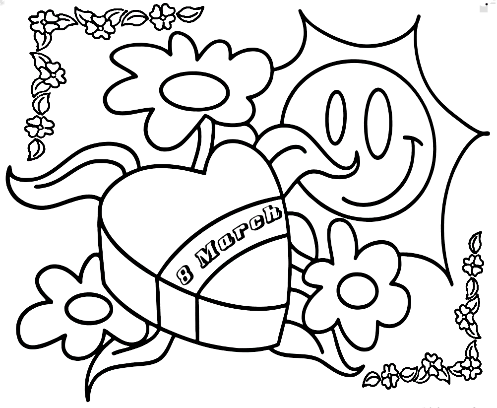 Cute International Women’s Day Coloring Page - Free Printable Coloring ...