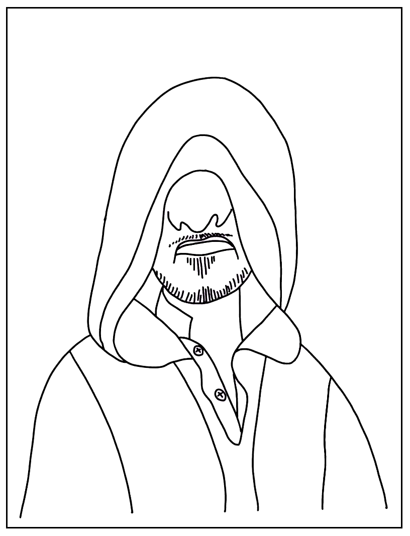 Encanto Bruno Under The Hood Coloring Pages