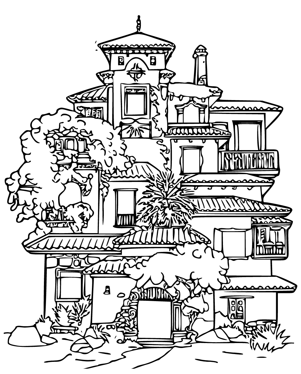 Encanto House Coloring Pages
