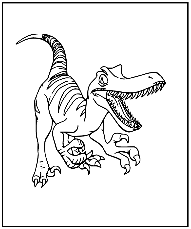 Fierce T-rex grátis para imprimir e colorir imagem
