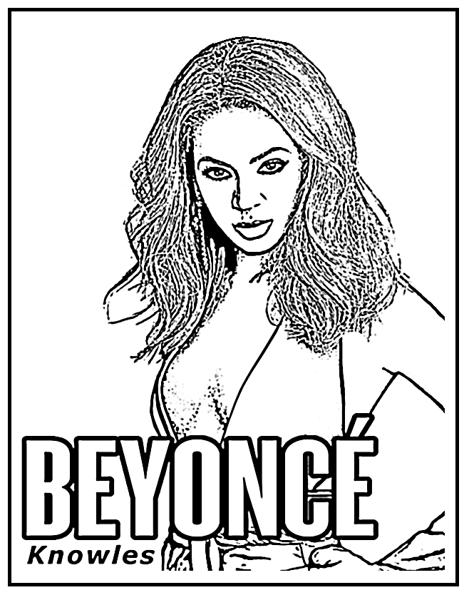 Free Beyonce Coloring Pages