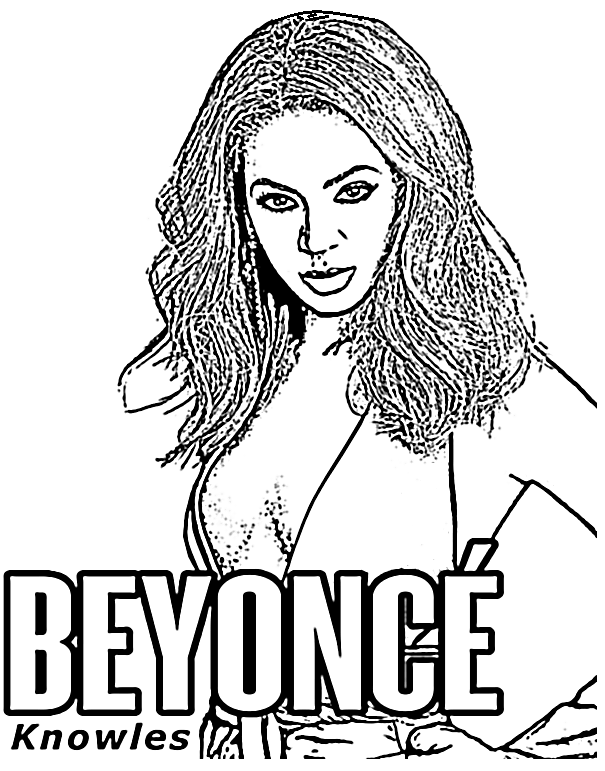 Free Beyonce Coloring Pages