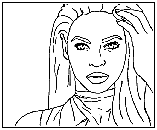 Free Printable Beyonce Coloring Pages