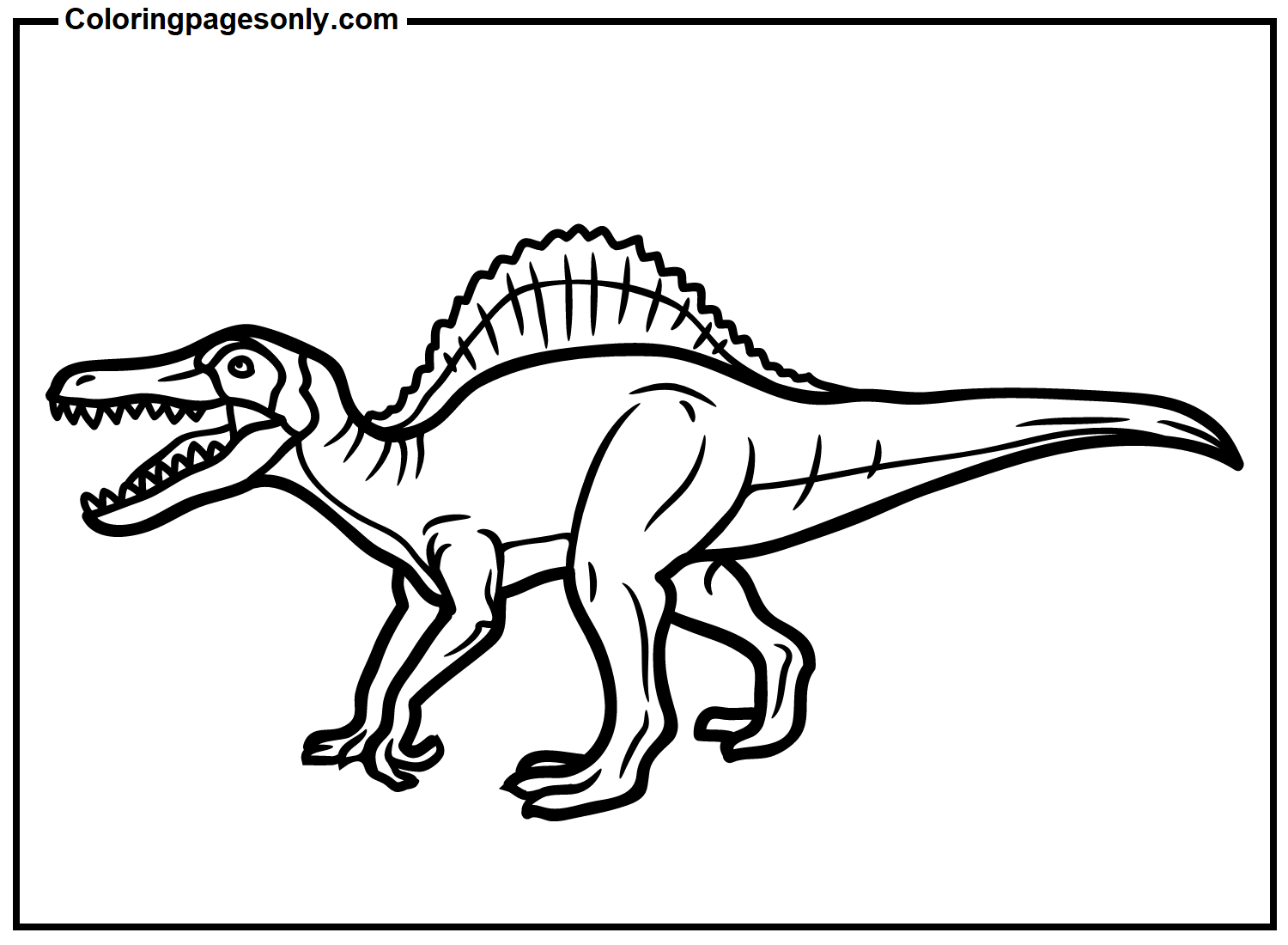 Gratis afdrukbare Spinosaurus van Spinosaurus