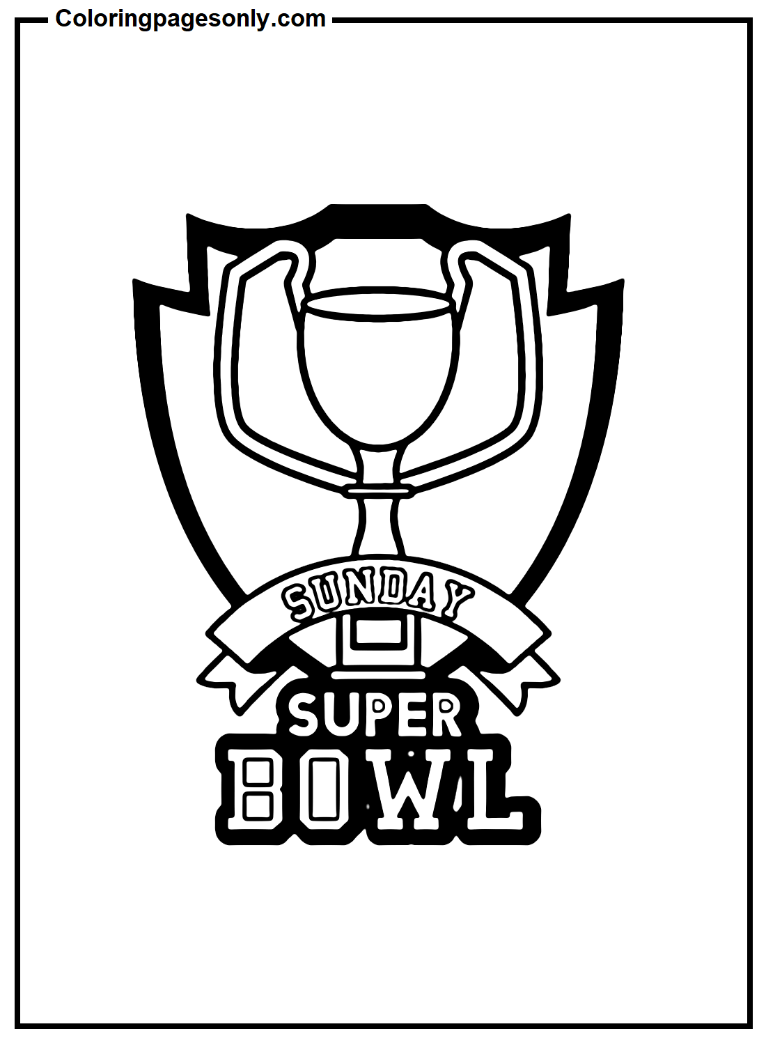 Super Bowl imprimable gratuit du Super Bowl 2024