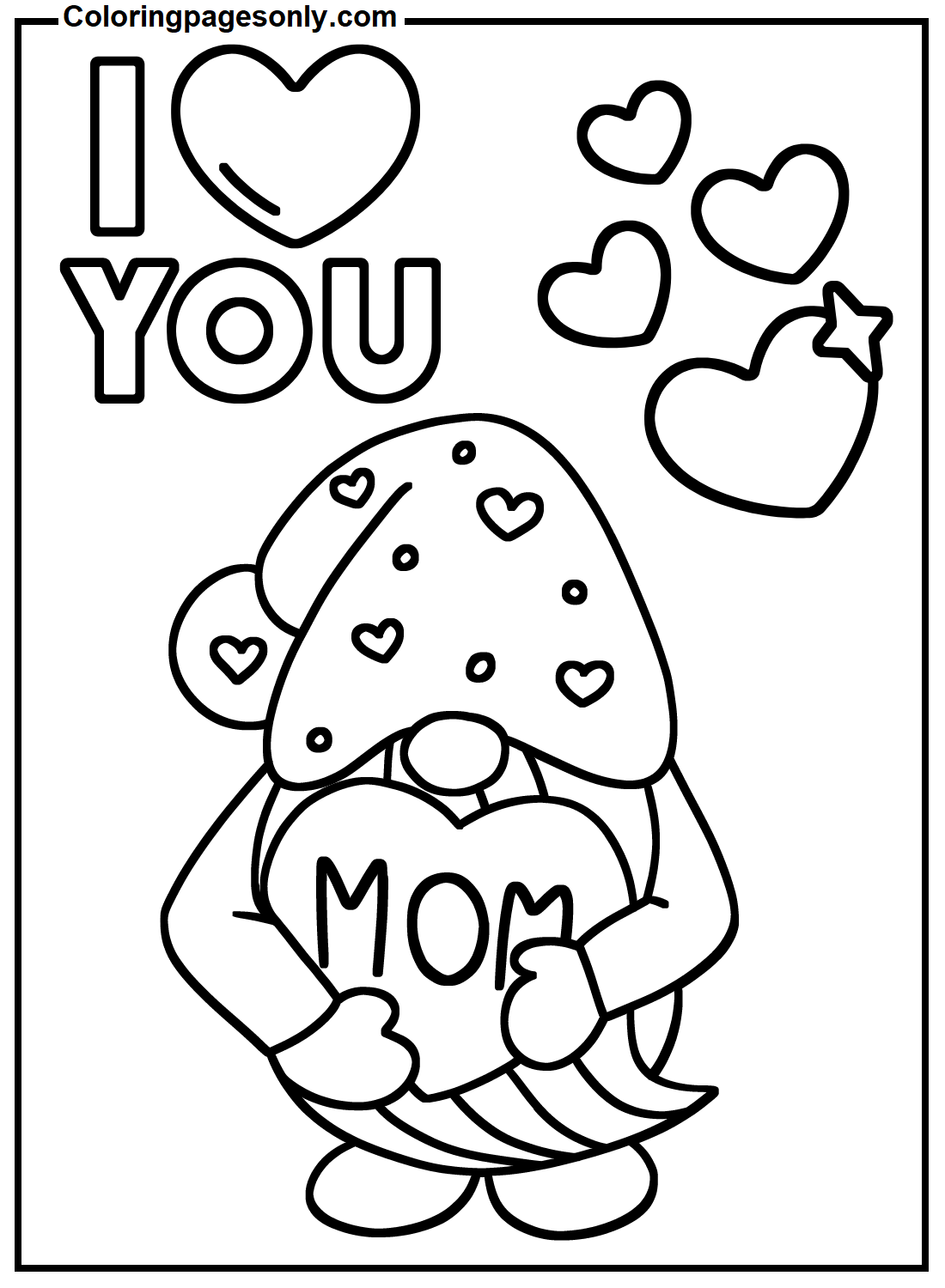 Gnome Love Mom von I Love Mom