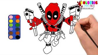 How to draw and paint Deadpool