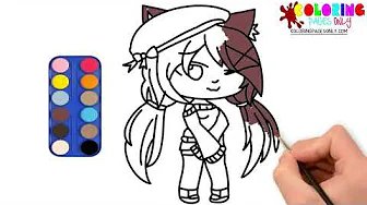 How to draw and paint Gacha Life